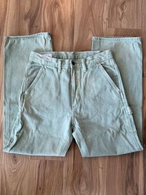 Share GAP Men’s Sage Green Denim Carpenter Jeans 29 X 30